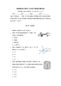 浙教版初中数学七年级下册期末测试卷（较易）