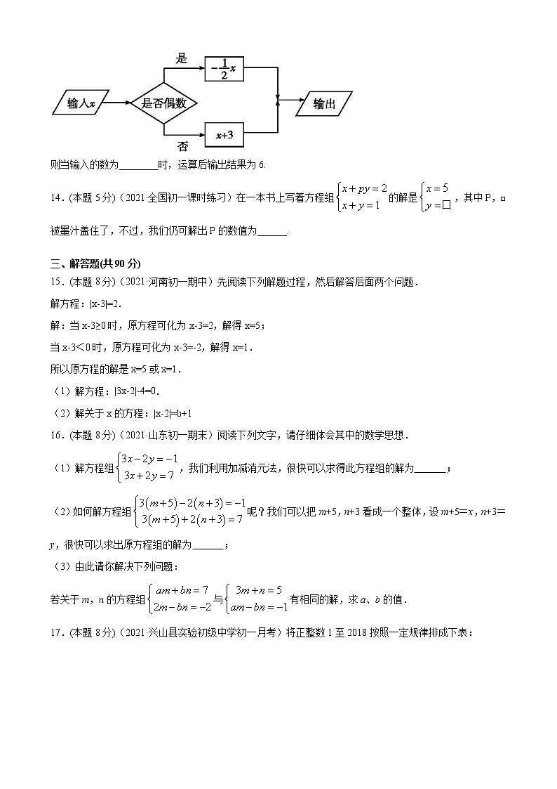 专题26  2021-2022学年沪科版七年级上册期末模拟（五）-2021-2022学年七年级数学上册期中期末考点大串讲（沪科版）03