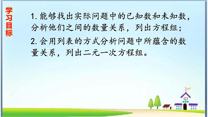 人教版七年级下册8.3实际问题与二元一次方程组课件第2页