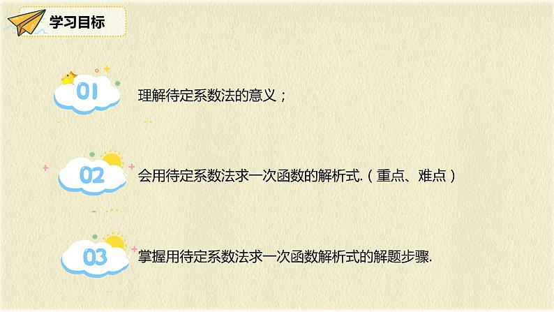 人教版八年级数学下册19.2.2第三课时用待定系数法求一次函数解析式课件PPT第2页