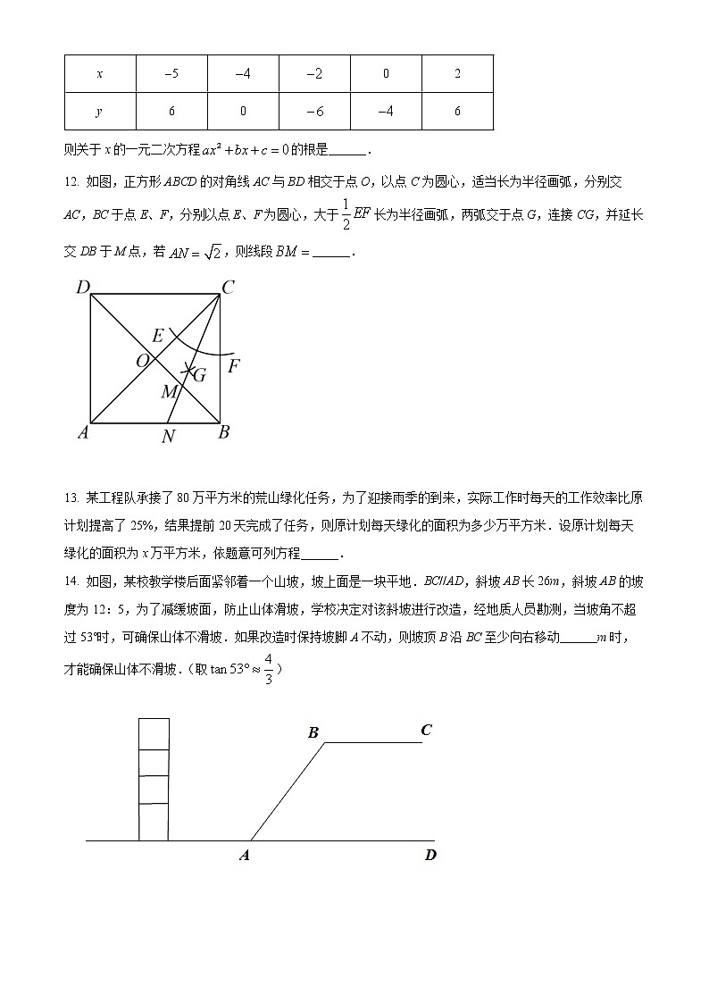2022年湖北省咸宁市中考第一次模拟数学试题（四校联考）第3页