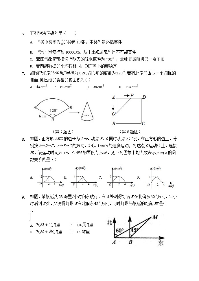 2022年山东省东营市初中学业水平考试数学模拟试题(word版含答案)第2页