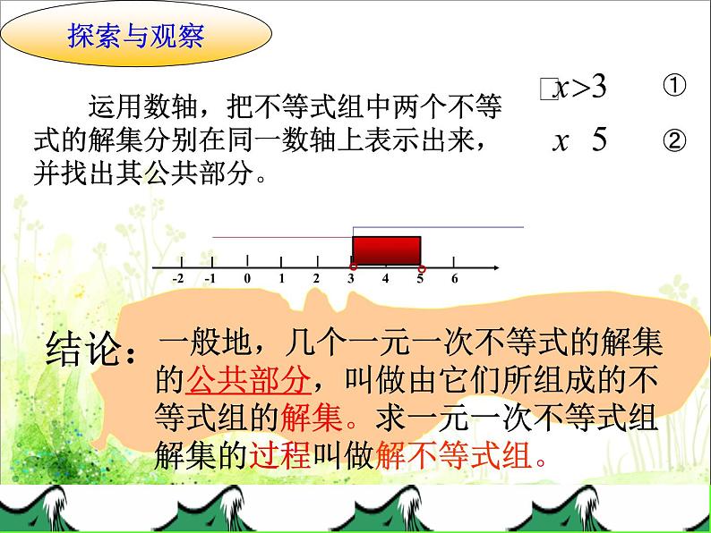 北师大版八年级数学下册 2.6 一元一次不等式组（课件）第6页