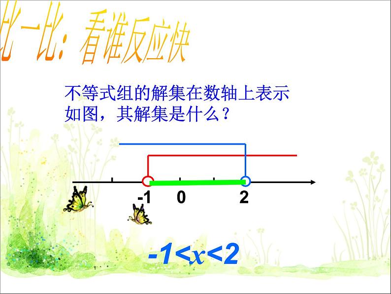 北师大版八年级数学下册 2.6 一元一次不等式组（课件）第7页