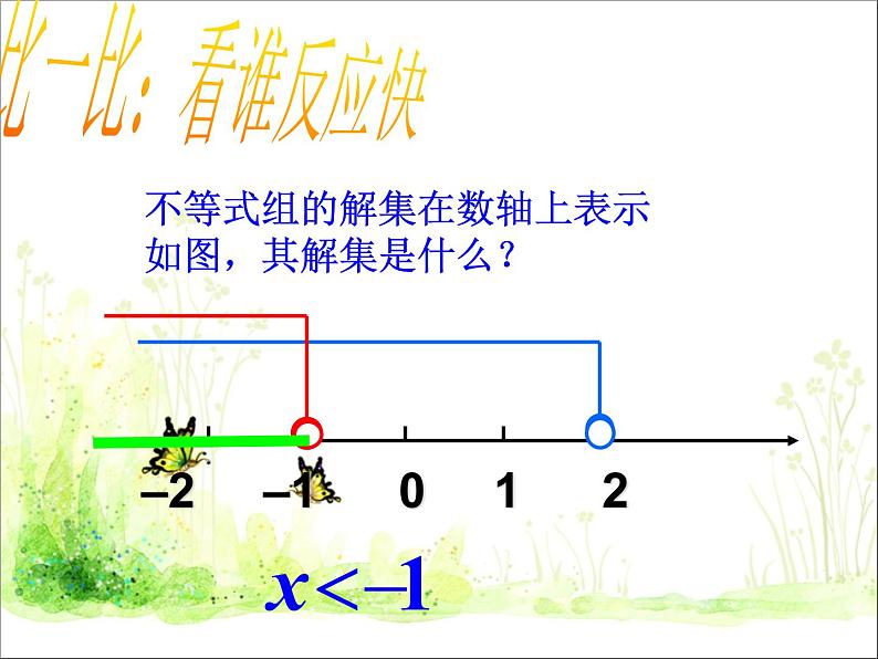 北师大版八年级数学下册 2.6 一元一次不等式组（课件）第8页