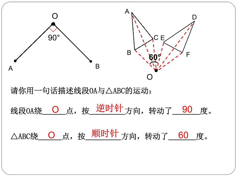 北师大版八年级数学下册 3.2 图形的旋转以及旋转的性质（课件）第3页