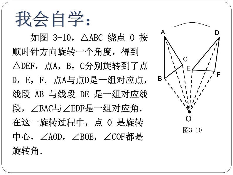 北师大版八年级数学下册 3.2 图形的旋转以及旋转的性质（课件）第5页