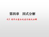 北师大版八年级数学下册 4.3 利用平方差公式因式分解（课件）