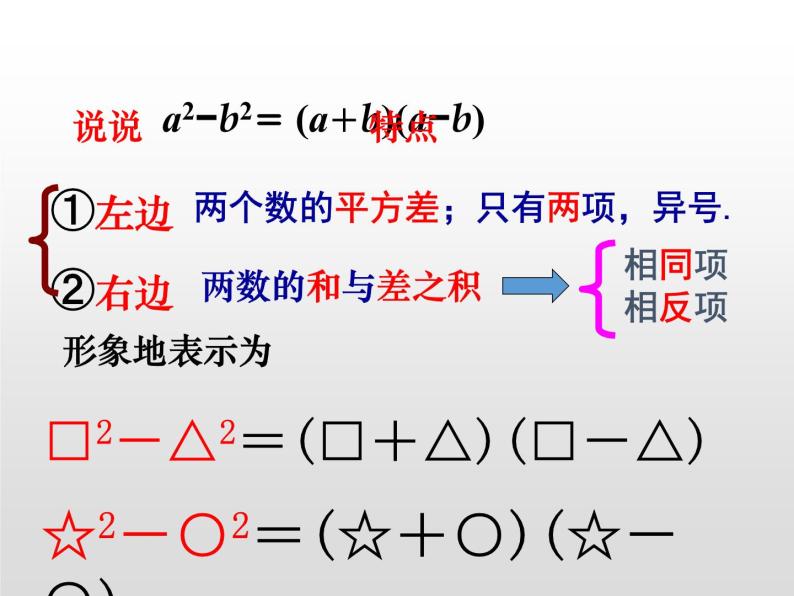 北师大版八年级数学下册 4.3 利用平方差公式因式分解（课件）05