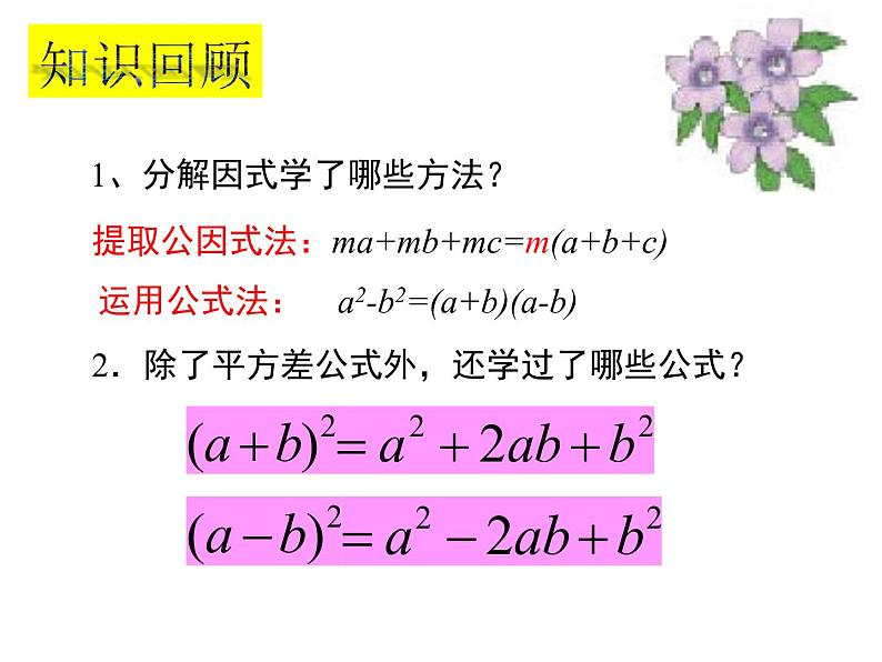 北师大版八年级数学下册 4.3 公式法（第2课时）（课件）02