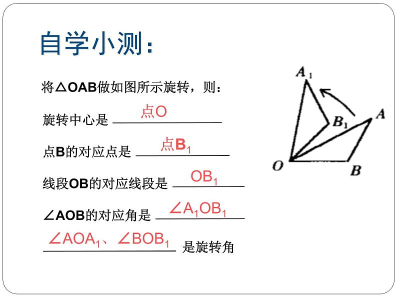 北师大版八年级数学下册 3.2 图形的旋转以及旋转的性质(1)（课件）第7页