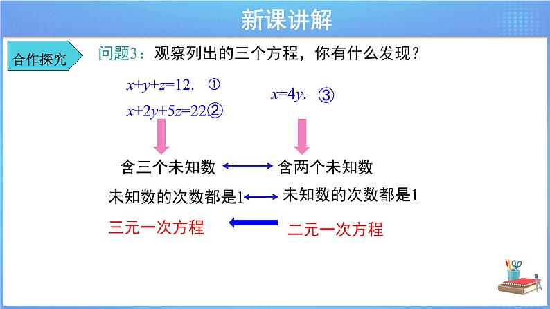 《8.4 三元一次方程组的解法》同步精品课件第7页