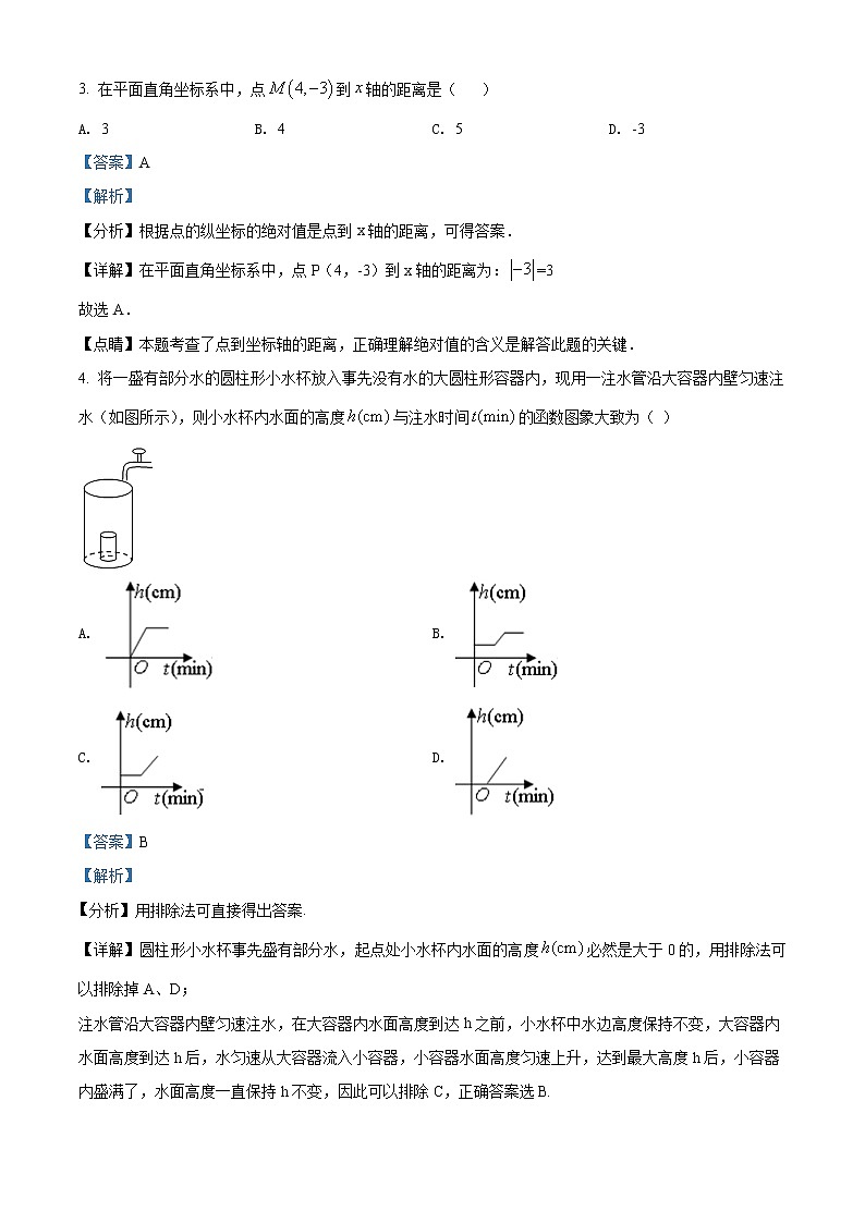 精品解析：河北省石家庄外国语教育集团2020-2021学年八年级下学期期中考试数学试题（解析版）第2页