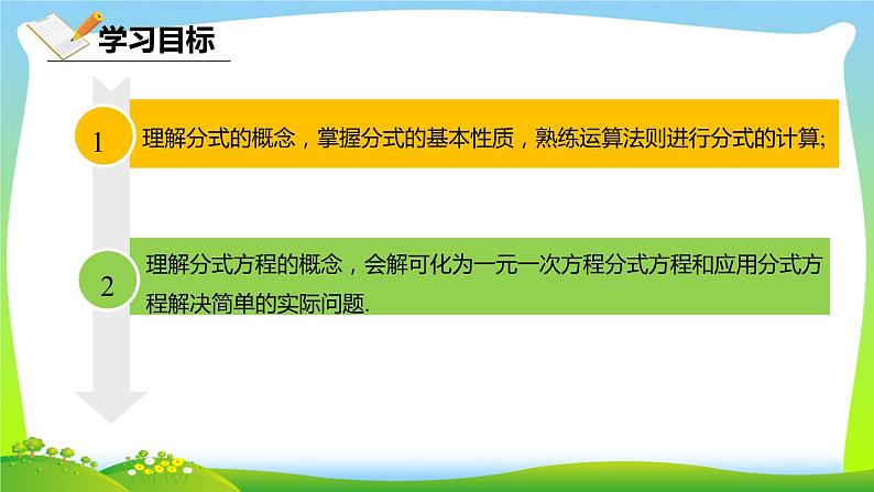 北师大版八年级数学下册 5.4 分式与分式方程复习题（课件）第2页