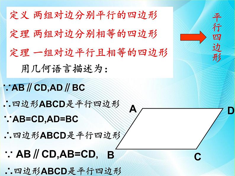 北师大版八年级数学下册 6.2 平行四边形的判定二（课件）第2页