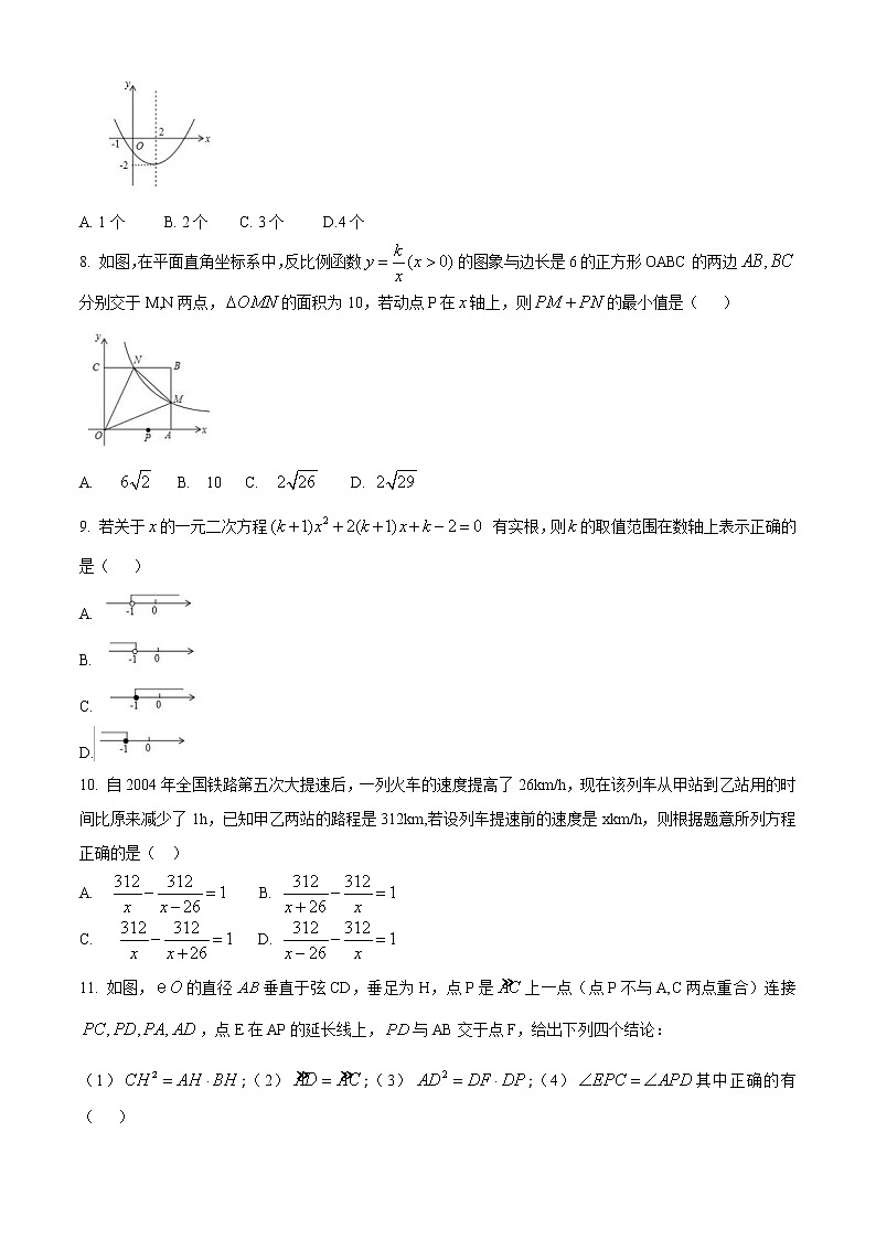 山东省泰安市2020届九年级中考二模数学试题及答案第2页