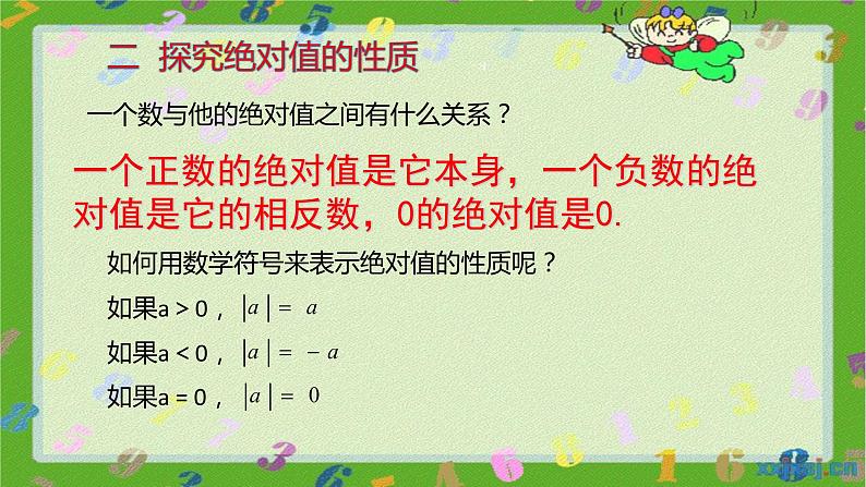 人教版七年级上册1.2.4 绝对值课件+教案+习题06