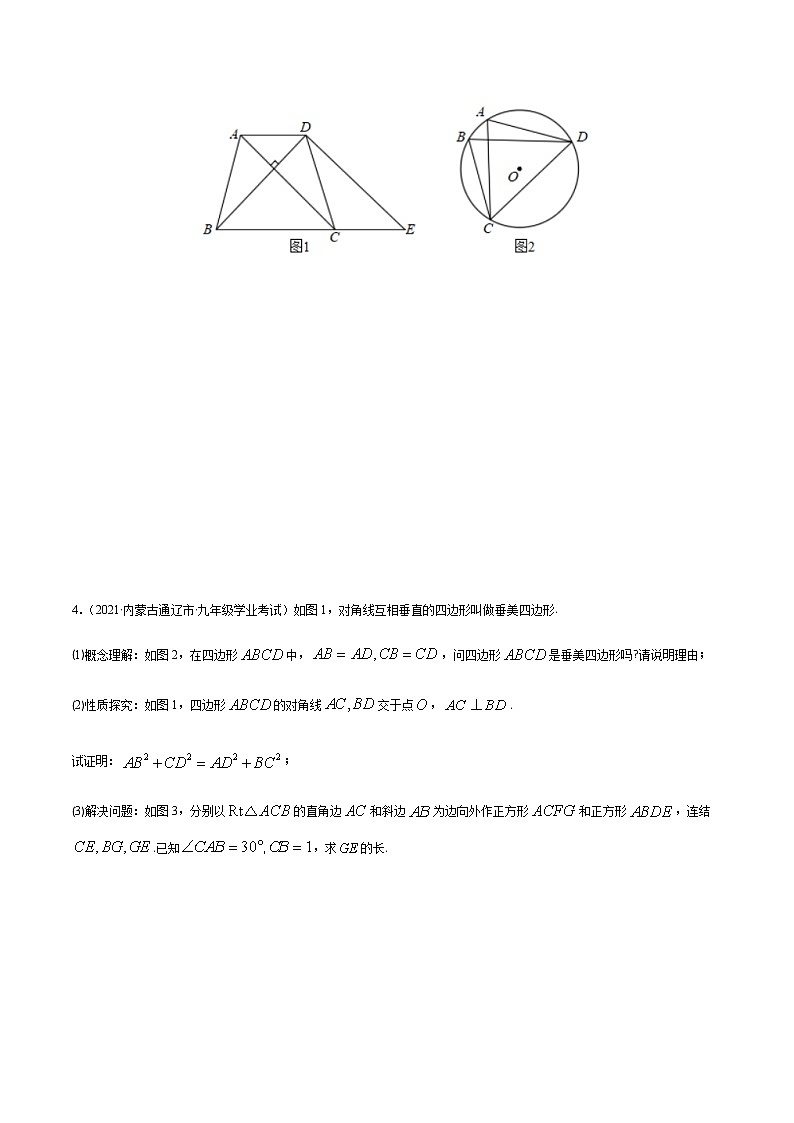 专题09 新定义型几何图形问题 -备战2022年中考数学复习重难点与压轴题型专项训练03