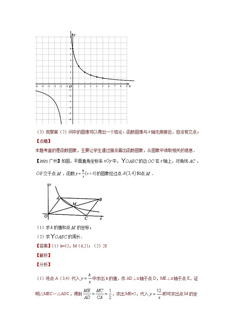 专题16 反比例函数应用（解答题）-备战2021年中考数学临考题号押题（全国通用）(28376913)03