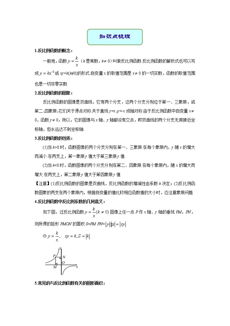 备考2022中考数学一轮专题复习学案15 反比例函数及其应用第2页