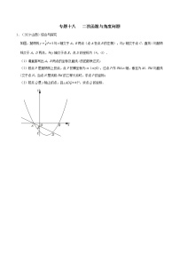 专题十八   二次函数与角度问题-2022年中考数学二轮复习之重难热点提分专题