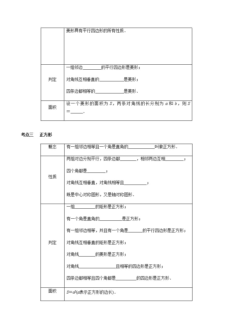 第20章  特殊平行四边形-2021年中考数学一轮复习（考点梳理＋重难点讲解＋过关演练）（通用版）（含答案）第2页
