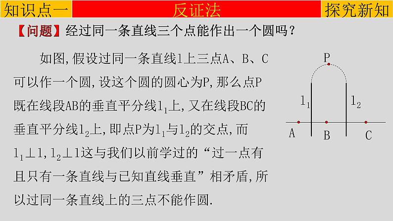 24.2.1（2） 点和圆的位置关系（反证法）-2021-2022学年九年级数学上册教学课件（人教版）02