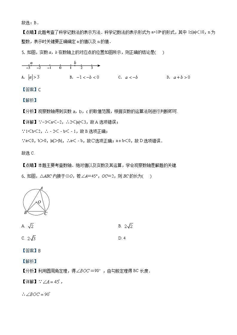 精品解析：2021年山东省聊城市茌平区、临清市中考二模数学试题（解析版+原卷板）03