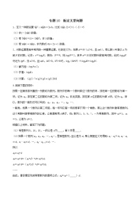 专题10 新定义型问题-2022年中考数学必考的十五种类型大题夺分技巧再训练