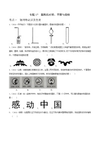 专题17 图形的对称、平移与旋转-2022年中考数学真题分类集训营（全国通用）