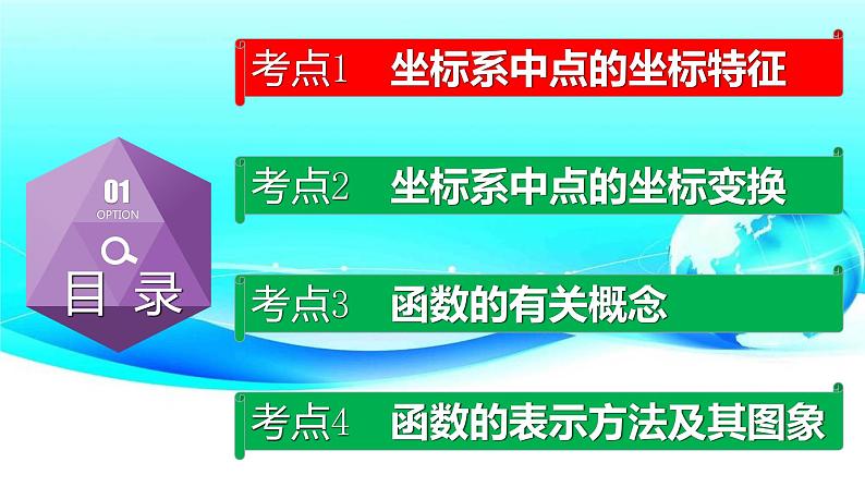 专题3.1 平面直角坐标系与函数-2021年中考数学第一轮总复习课件（全国通用）02