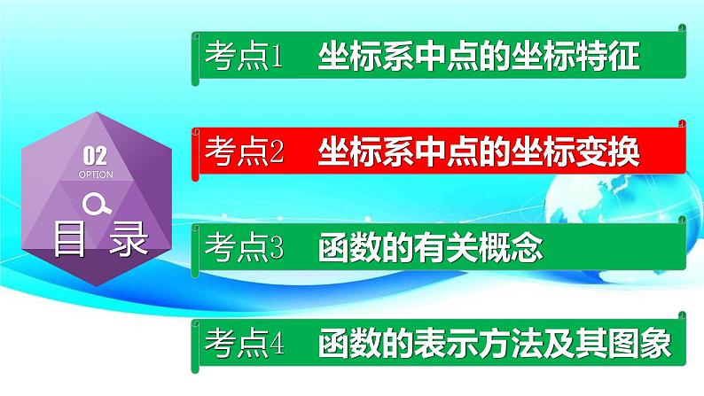 专题3.1 平面直角坐标系与函数-2021年中考数学第一轮总复习课件（全国通用）08