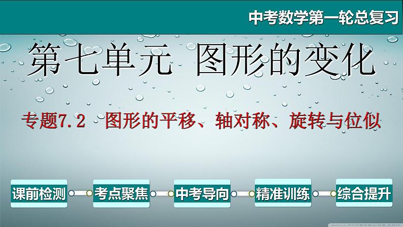 专题7.2 图形的变换-2021年中考数学第一轮总复习课件（全国通用）01