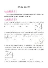 押第9题 较复杂几何-备战2022年中考数学临考题号押题（广东专用）