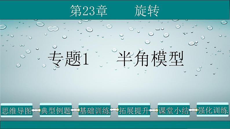 第23章 专题1 半角模型-2021-2022学年九年级数学上册教学课件（人教版）01