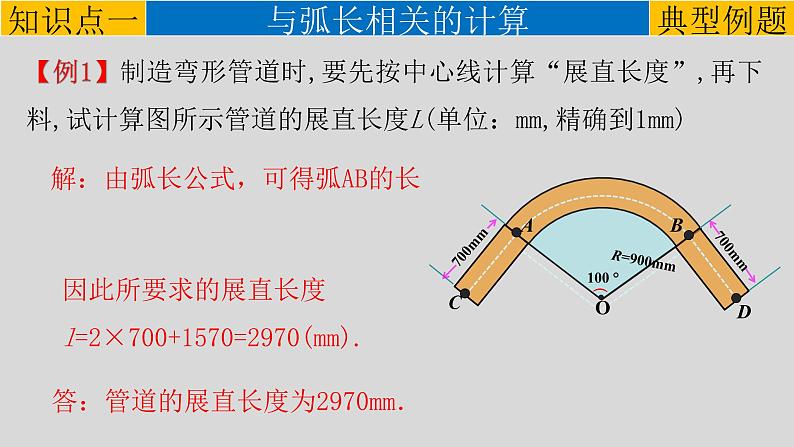 24.4（1） 弧长和扇形面积-2021-2022学年九年级数学上册教学课件（人教版）第7页