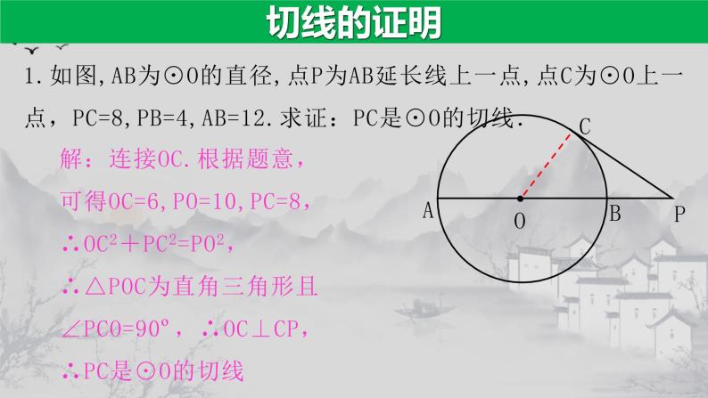 第24章 专题1 切线证明的常用方法-2021-2022学年九年级数学上册教学课件（人教版）03