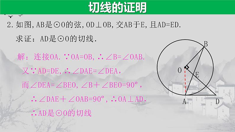 第24章 专题1 切线证明的常用方法-2021-2022学年九年级数学上册教学课件（人教版）04