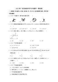 2022年广东省深圳市深圳中学中考数学一模试卷(word版含答案)