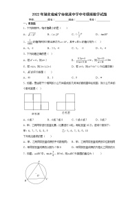 2022年湖北省咸宁市桃溪中学中考模拟数学试题(word版含答案)