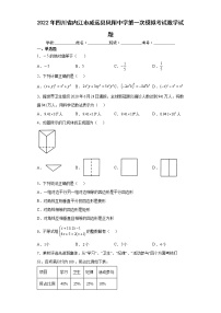 2022年四川省内江市威远县凤翔中学第一次模拟考试数学试题(word版含答案)