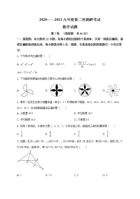 精品解析：2021年山东省枣庄市台儿庄区二调数学试题（解析版+原卷板）