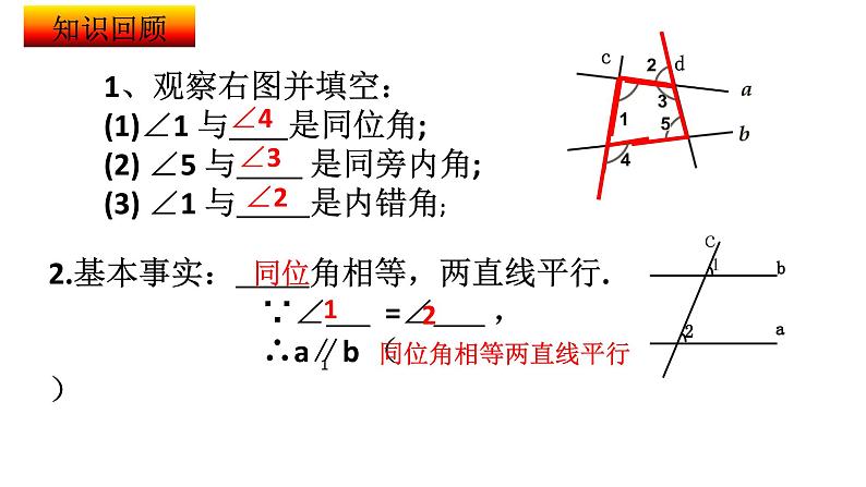 7.1 探索直线平行的条件(2)课件 2021-2022学年苏科版数学七年级下册第2页