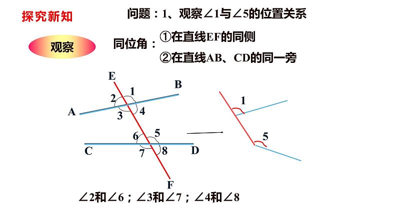 人教版七年级数学下册---5.1.3 同位角、内错角、同旁内角课件07