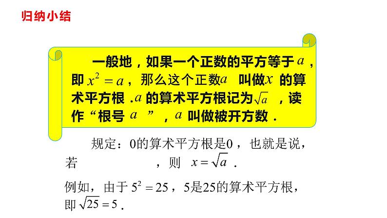 人教版七年级数学下册---6.1.1 算术平方根课件04