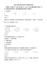 四川省宜宾市2021年中考数学真题（解析版）