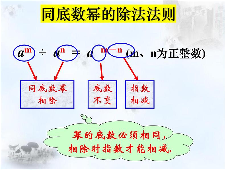 8.3同底数幂的除法（1） 课件-2021-2022学年苏科版数学七年级下册第4页