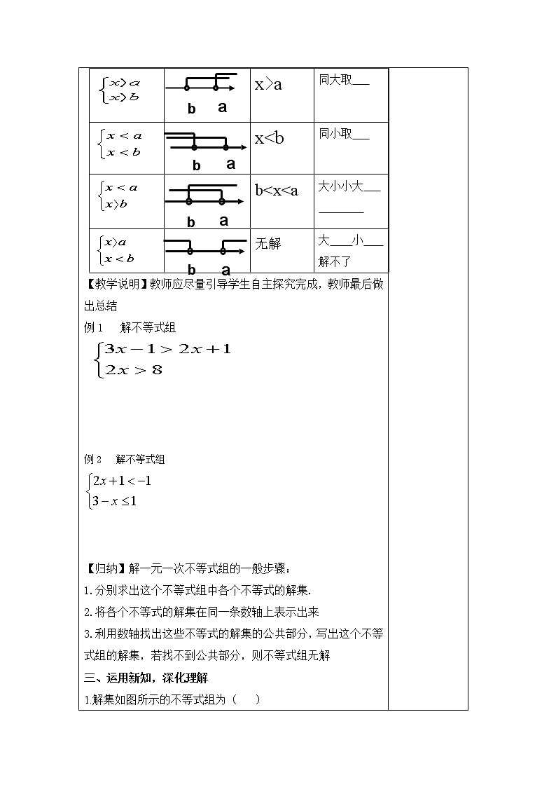 华东师大版七年级下册数学 8.3 一元一次不等式组(3) 教案03