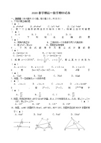 江阴市澄要片2019-2020学年七年级（下）期中数学试卷（含答案）