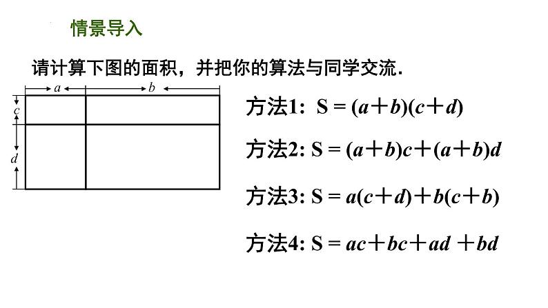 9.3 多项式乘多项式课件2021-2022学年苏科版七年级数学下册02